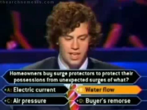 Millionaire fail surge